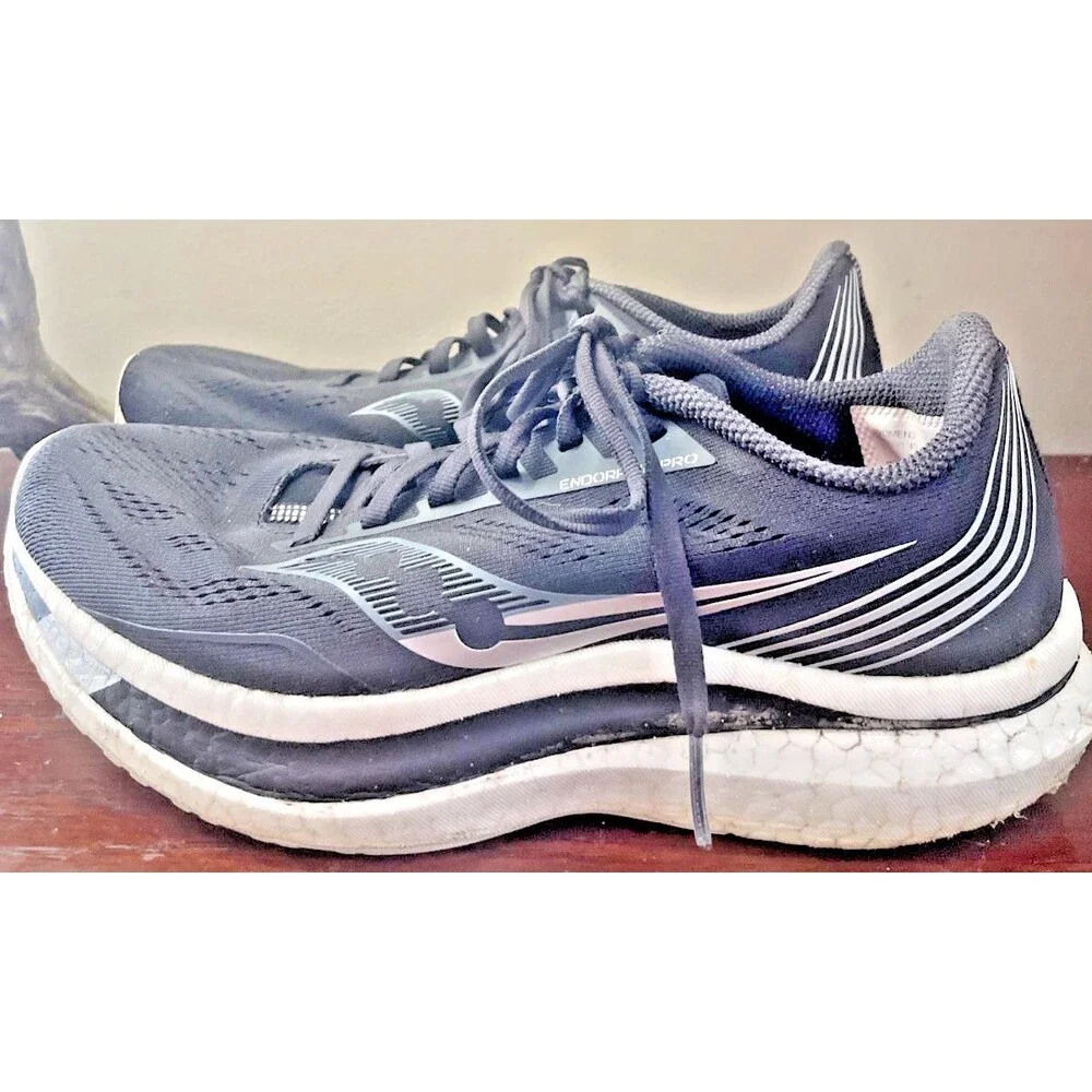 Saucony Endorphin Pro Women's Running Shoes Silver/Black/White, Size 8.5